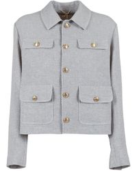 Circolo 1901 - Point-Collar Jacket - Lyst