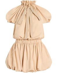 Patou - Volume-Ruffled Mini Dress - Lyst