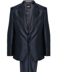 BOSS - Single-breasted Wool Blend Suit - Lyst