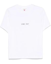 Victoria Beckham - Cotton Crewneck T-Shirt - Lyst