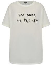 R13 - Text-Print T-Shirt - Lyst