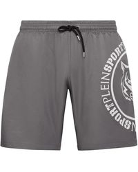 Philipp Plein - Carbon Tiger Swim Shorts - Lyst