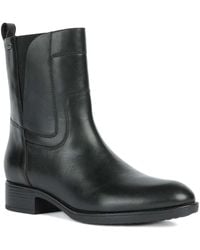 Geox - ジップ レザーブーツ - Lyst