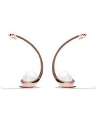 Tasaki - 18Kt And Rose Atelier Aurora Akoya Pearl Earrings - Lyst