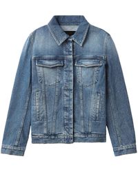 Proenza Schouler - Giacca Denim Con Effetto Schiarito - Lyst