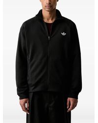 adidas - Logo-Embroidered Raglan-Sleeve Zip-Up Sweatshirt - Lyst