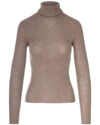 Roberto Collina - Ribbed-Knit Turtleneck Sweater - Lyst