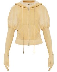 KNWLS - Paris Zip-Fastening Velvet Hoodie - Lyst