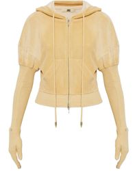 KNWLS - Paris Zip-Fastening Velvet Hoodie - Lyst