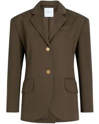Patou - Gabardine-Jacke mit Gürtel - Lyst