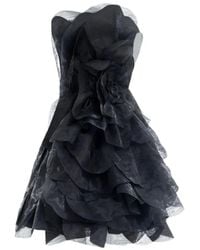 Gemy Maalouf - Strapless Ruffled Mini Dress - Lyst