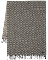 Max Mara - Monogram-Pattern Fringed Scarf - Lyst
