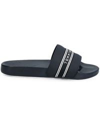 Tommy Hilfiger - Logo-Tape Webbing Slides - Lyst