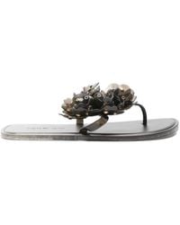 FARM Rio - Floral Embellishment Flip-Flops - Lyst