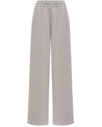 12 STOREEZ - Garment-Dyed Elasticated Sweatpants - Lyst
