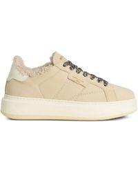Woolrich - Arrow Plateau-Sneakers mit Shearling - Lyst