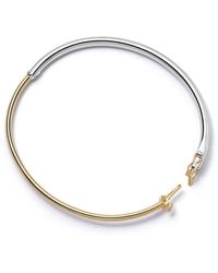 Astley Clarke - 18kt Recycled Gold Vermeil And Sterling Silver Aurora Bangle Bracelet - Lyst