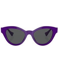 Versace - Medusa Head Round-Frame Sunglasses - Lyst