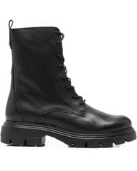 Wonders - Lace-Up Lug-Sole Ankle Boots - Lyst