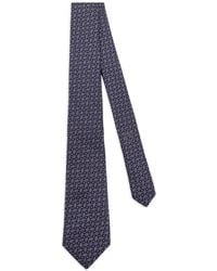 Giorgio Armani - Zijden Stropdas Met Geometrisch Patroon - Lyst