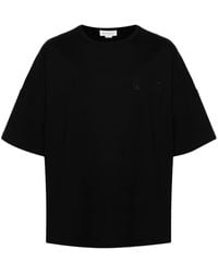 McQueen - T-Shirt Mit Logo-Print - Lyst