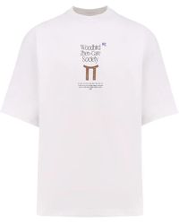 Woodbird - Logo-Print Embroidered T-Shirt - Lyst