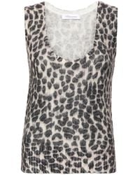 Blumarine - レオパード タンクトップ - Lyst