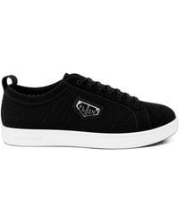 Philipp Plein - Perforated Suede Low-Top Sneakers - Lyst