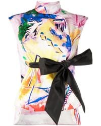 Shiatzy Chen - Circus Collection Band-Collar Top - Lyst