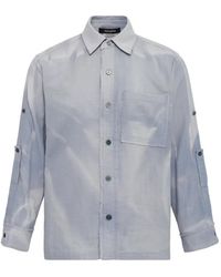 JiyongKim - Sun-Bleached Strap Detailed Shirt - Lyst