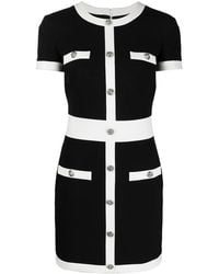 Philipp Plein - Contrast-Trim Mini Dress - Lyst