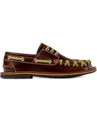 CAMPERLAB - Eki Leather Lace-Up Boat Shoes - Lyst