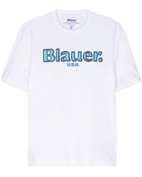Blauer - Camiseta con logo estampado - Lyst