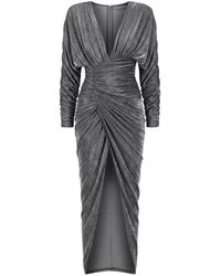 Alexandre Vauthier - Ruched Metallic-Effect Maxi Dress - Lyst