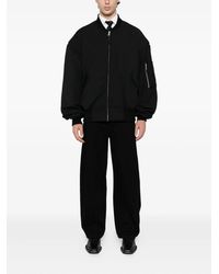 Entire studios Moto Bomber Jacket in Black for Men | Lyst