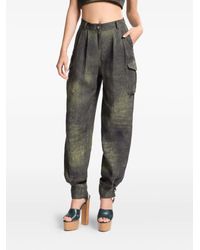 Elie Saab - Pleated Cargo-Pattern Trousers - Lyst