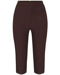 Elisabetta Franchi - Satin Insert Capri Trousers - Lyst