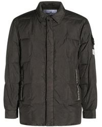 Stone Island - Crinkle Reps Ny Quilted Coat - Lyst