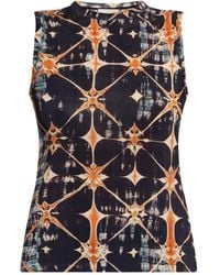 Ulla Johnson - Top Smanicato Con Stampa Ines - Lyst