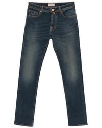 Jacob Cohen - Faded-Effect Straight-Leg Jeans - Lyst