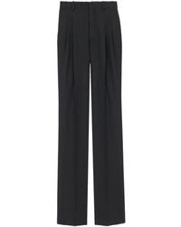 Saint Laurent - Striped Flared Trousers - Lyst