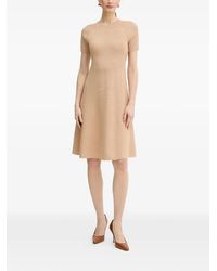 ARMANI EXCHANGE - Ribbed Short-Sleeve Mini Dress - Lyst