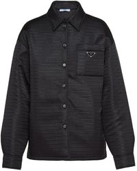 Prada - Re-Nylon Triangle-Logo Jacket - Lyst