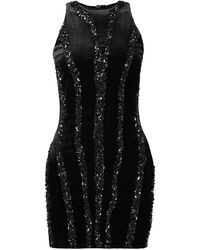 Balmain - Zebra-Pattern Mini Dress - Lyst