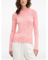 HUGO - Trui Met Logopatroon En Lange Mouwen - Lyst