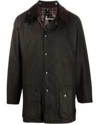 Barbour - Beaufort Cotton Jacket With Ribbed Collar - Lyst