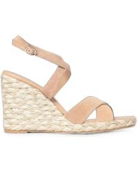 Stuart Weitzman - Wedge-Sandalen Aus Wildleder - Lyst