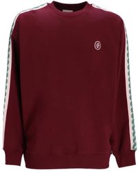 Drole de Monsieur - Sweat En Coton À Bandes Contrastantes - Lyst