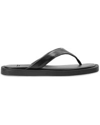 COPENHAGEN - Leather Flat Sandals - Lyst