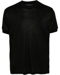 Tagliatore - Fein gestricktes T-Shirt aus Mako-Baumwolle - Lyst